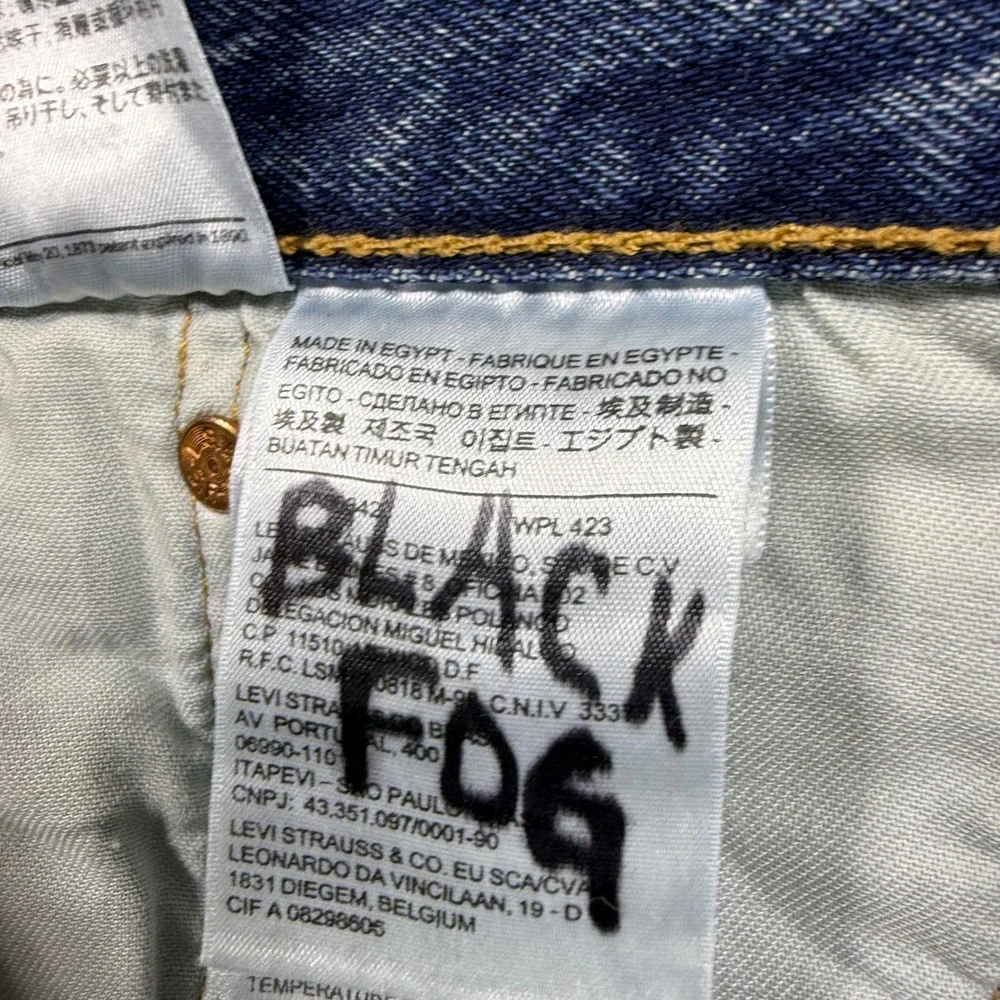 Levis 501 Original Fit Mens Medium Wash Blue Denim Straight Leg Jeans 38x34